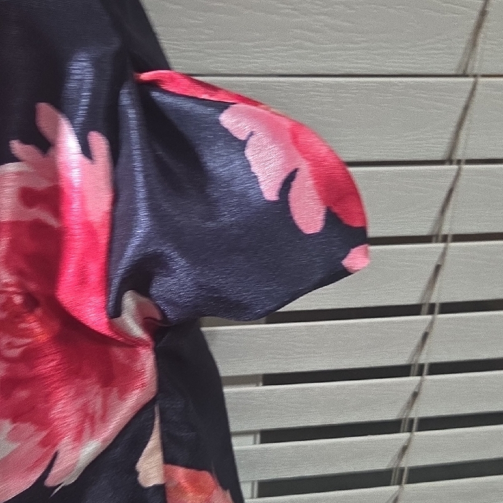Jessica Howard Navy Midi Dress with Pink Floral Print - Picture 8 of 10